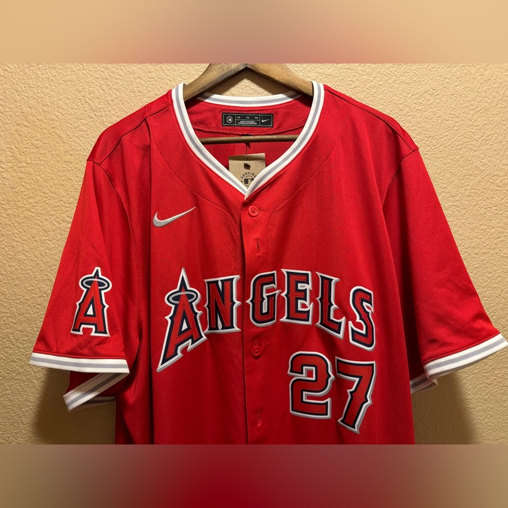 New Authentic Nike Los Angeles Angels Mike Trout Jersey Size XL - Picture 5 of 15